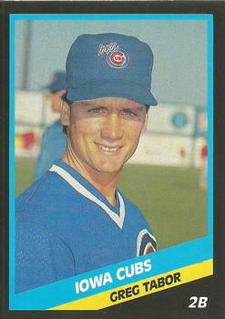 1988 CMC Iowa Cubs #18 Greg Tabor Front
