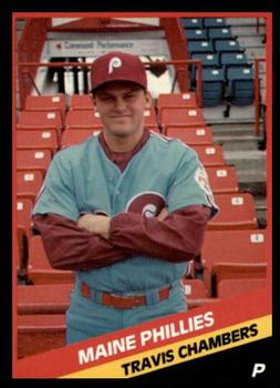 1988 CMC Maine Phillies #2 Travis Chambers Front