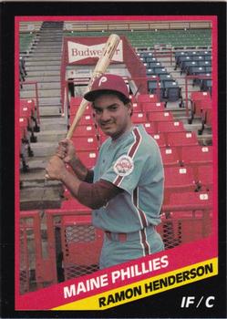 1988 CMC Maine Phillies #19 Ramon Henderson Front