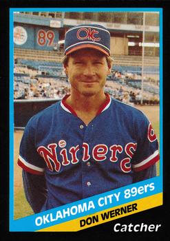 1988 CMC Oklahoma City 89ers #21 Don Werner Front