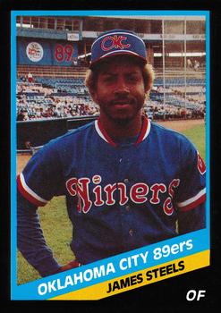 1988 CMC Oklahoma City 89ers #24 James Steels Front