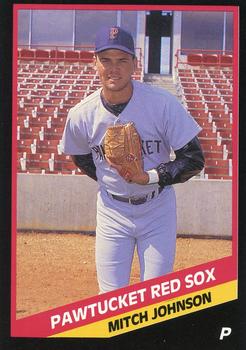 1988 CMC Pawtucket Red Sox #3 Mitch Johnson Front