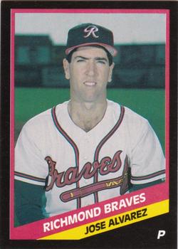 1988 CMC Richmond Braves #8 Jose Alvarez Front