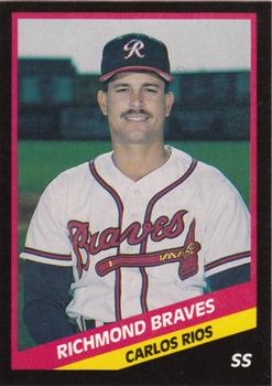 1988 CMC Richmond Braves #18 Carlos Rios Front