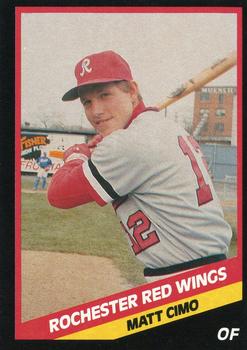 1988 CMC Rochester Red Wings #11 Matt Cimo Front