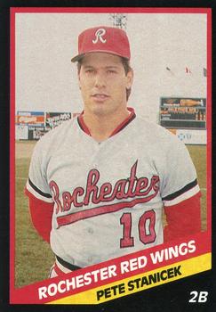 1988 CMC Rochester Red Wings #18 Pete Stanicek Front