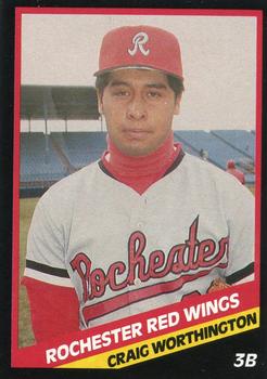1988 CMC Rochester Red Wings #19 Craig Worthington Front