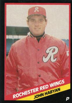 1988 CMC Rochester Red Wings #6 John Habyan Front