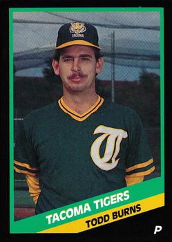 1988 CMC Tacoma Tigers #2 Todd Burns Front