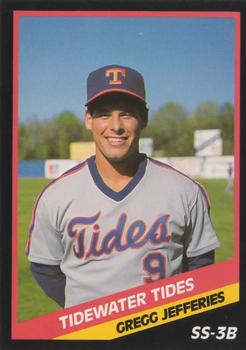 1988 CMC Tidewater Tides #15 Gregg Jefferies Front