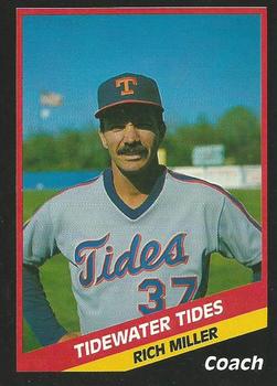 1988 CMC Tidewater Tides #26 Rich Miller Front