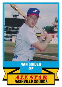 1988 CMC Triple A All-Stars #8 Van Snider Front