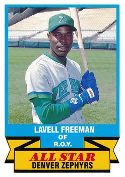 1988 CMC Triple A All-Stars #10 LaVel Freeman Front