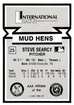 1988 CMC Triple A All-Stars #25 Steve Searcy Back