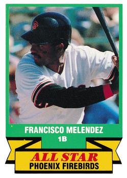 1988 CMC Triple A All-Stars #32 Francisco Melendez Front
