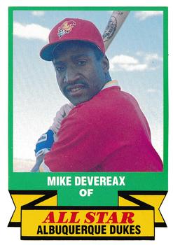 1988 CMC Triple A All-Stars #36 Mike Devereaux Front