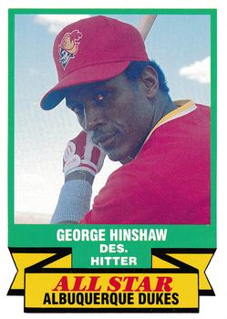 1988 CMC Triple A All-Stars #40 George Hinshaw Front