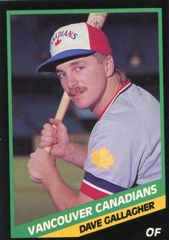 1988 CMC Vancouver Canadians #24 Dave Gallagher Front