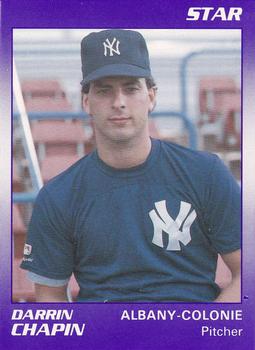 1990 Star Albany-Colonie Yankees #1 Darrin Chapin Front
