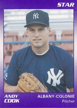 1990 Star Albany-Colonie Yankees #3 Andy Cook Front