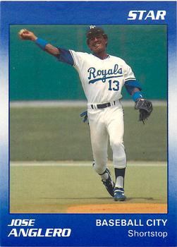 1990 Star Baseball City Royals #1 Jose Anglero Front