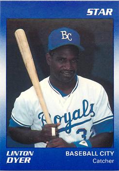 1990 Star Baseball City Royals #7 Linton Dyer Front