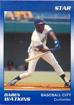 1990 Star Baseball City Royals #25 Darren Watkins Front