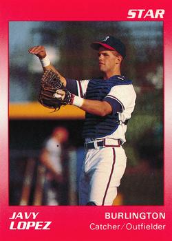 1990 Star Burlington Braves #16 Javy Lopez Front