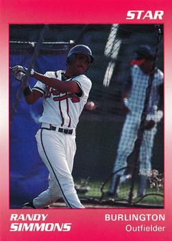 1990 Star Burlington Braves #24 Randy Simmons Front