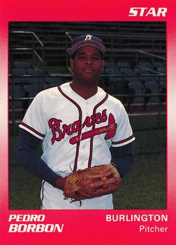 1990 Star Burlington Braves #4 Pedro Borbon Jr. Front