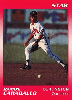 1990 Star Burlington Braves #8 Ramon Caraballo Front