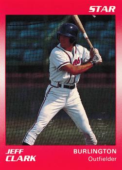 1990 Star Burlington Braves #9 Jeff Clark Front