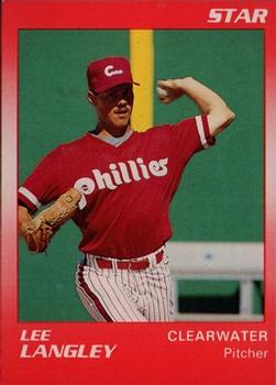 1990 Star Clearwater Phillies #10 Lee Langley Front