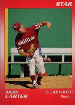 1990 Star Clearwater Phillies #4 Andy Carter Front