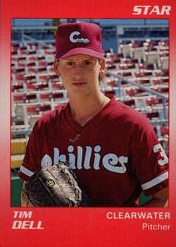 1990 Star Clearwater Phillies #5 Tim Dell Front
