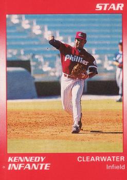 1990 Star Clearwater Phillies #9 Kennedy Infante Front