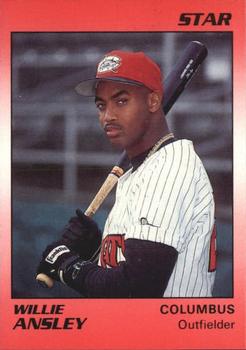 1990 Star Columbus Mudcats #2 Willie Ansley Front