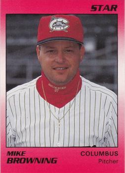 1990 Star Columbus Mudcats #6 Mike Browning Front