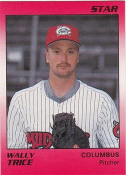 1990 Star Columbus Mudcats #24 Wally Trice Front