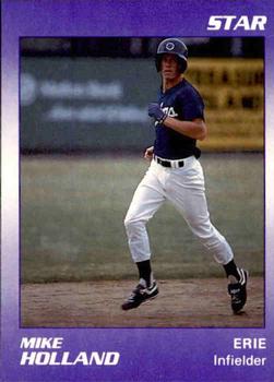 1990 Star Erie Sailors #9 Mike Holland Front