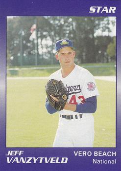 1990 Star Florida State League All-Stars #19 Jeff Vanzytveld Front
