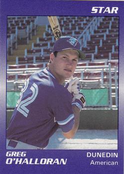 1990 Star Florida State League All-Stars #38 Greg O'Halloran Front