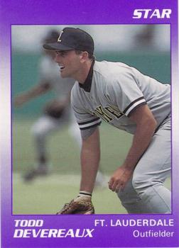 1990 Star Ft. Lauderdale Yankees #4 Todd Devereaux Front