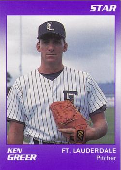 1990 Star Ft. Lauderdale Yankees #9 Ken Greer Front