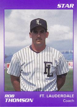 1990 Star Ft. Lauderdale Yankees #25 Rob Thomson Front