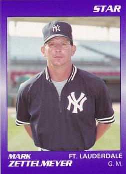 1990 Star Ft. Lauderdale Yankees #26 Mark Zettelmeyer Front