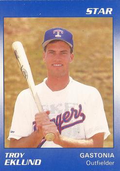 1990 Star Gastonia Rangers #7 Troy Eklund Front