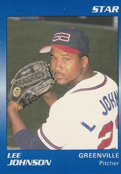1990 Star Greenville Braves #9 Lee Johnson Front