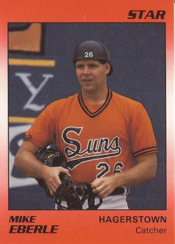 1990 Star Hagerstown Suns #8 Mike Eberle Front