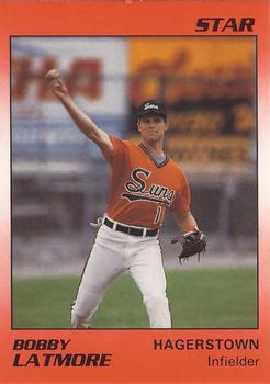 1990 Star Hagerstown Suns #12 Bobby Latmore Front